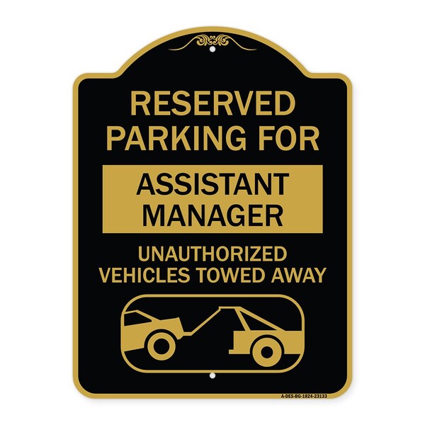 Reserved Parking for Assistant Manager Unauthorized Vehicles Towed Away, A-DES-BG-1824-23133